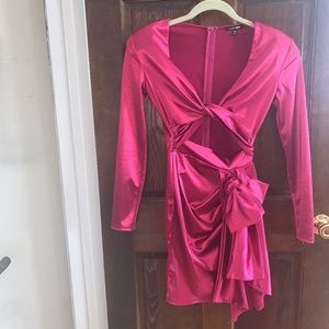 Fashion Nova pink satin dress